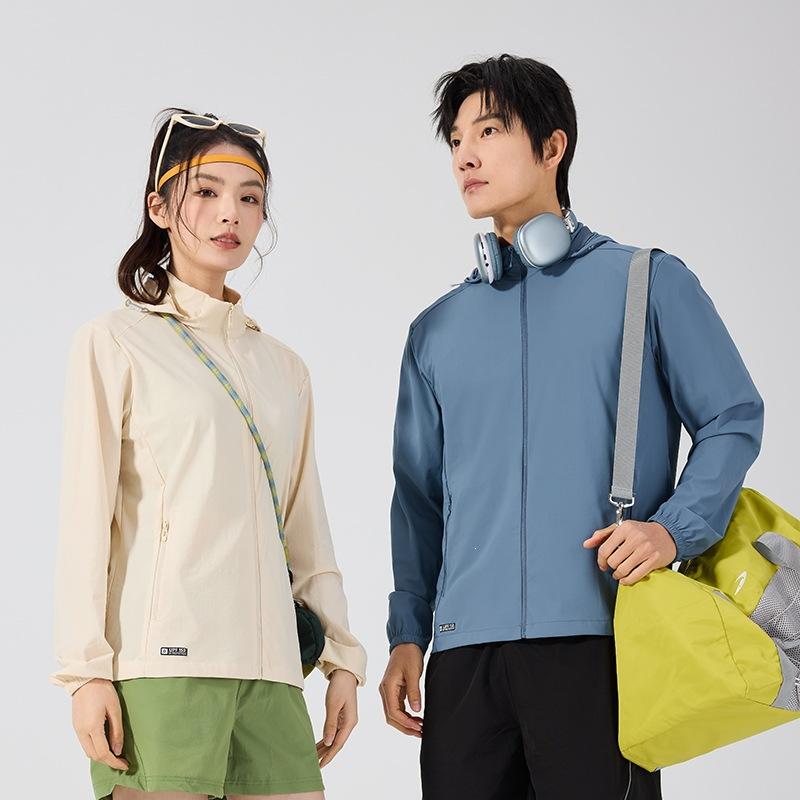 Summer couple skin men's cardigan sunscreen clothes women's breathable cooling sunscreen clothes outdoor sports mountaineering sunscreen