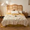 1Pc Garden Floral Pattern Summer Quilt High Quality 100% Cotton Skin-friendly Breathable Blanket Air Conditioning Quilted Quilt