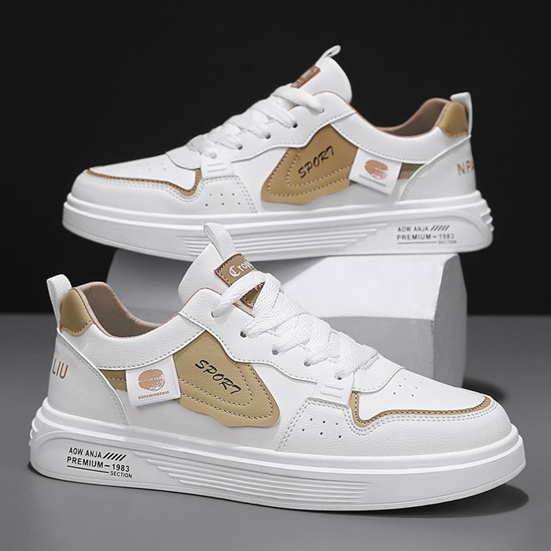 Trendy Brand Men'S Shoes Breathable Sports And Leisure Board Shoes Design Sense Boys White Shoes Sports Shoes