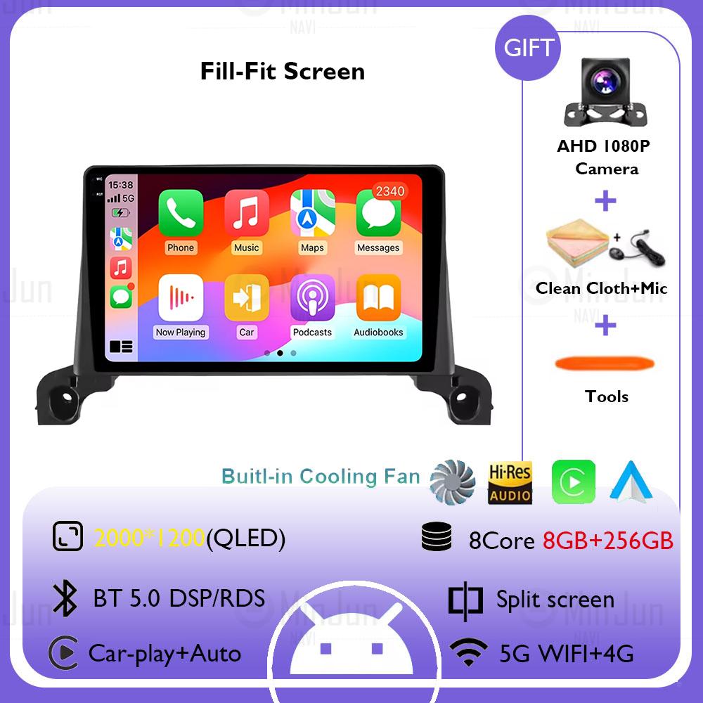 Android 14 Car Multimedia Radio GPS Player For Peugeot 3008/5008 2016 2017 2018 2019 2020 - 2024 Auto Bluetooth Wirekess CarPlay