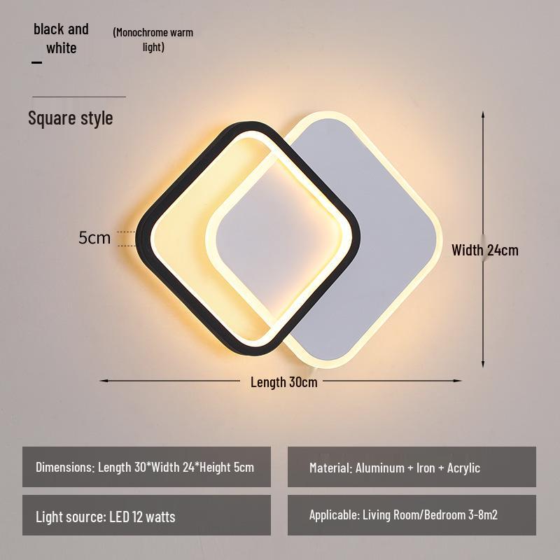 Kreative LED-Leuchten für Flur, Eingangsbereich, Veranda, Schlafzimmer, Wohnzimmer, Gang und Balkon - Modernes, schlichtes und stilvolles Design