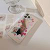 Cute Dog Ins Strawberry Rabbit Puppy Cartoon Mirror Phone Case For Iphone 14 7 8 Plus 12 Mini 13 11 Pro Max X Xr Xsmax Cover
