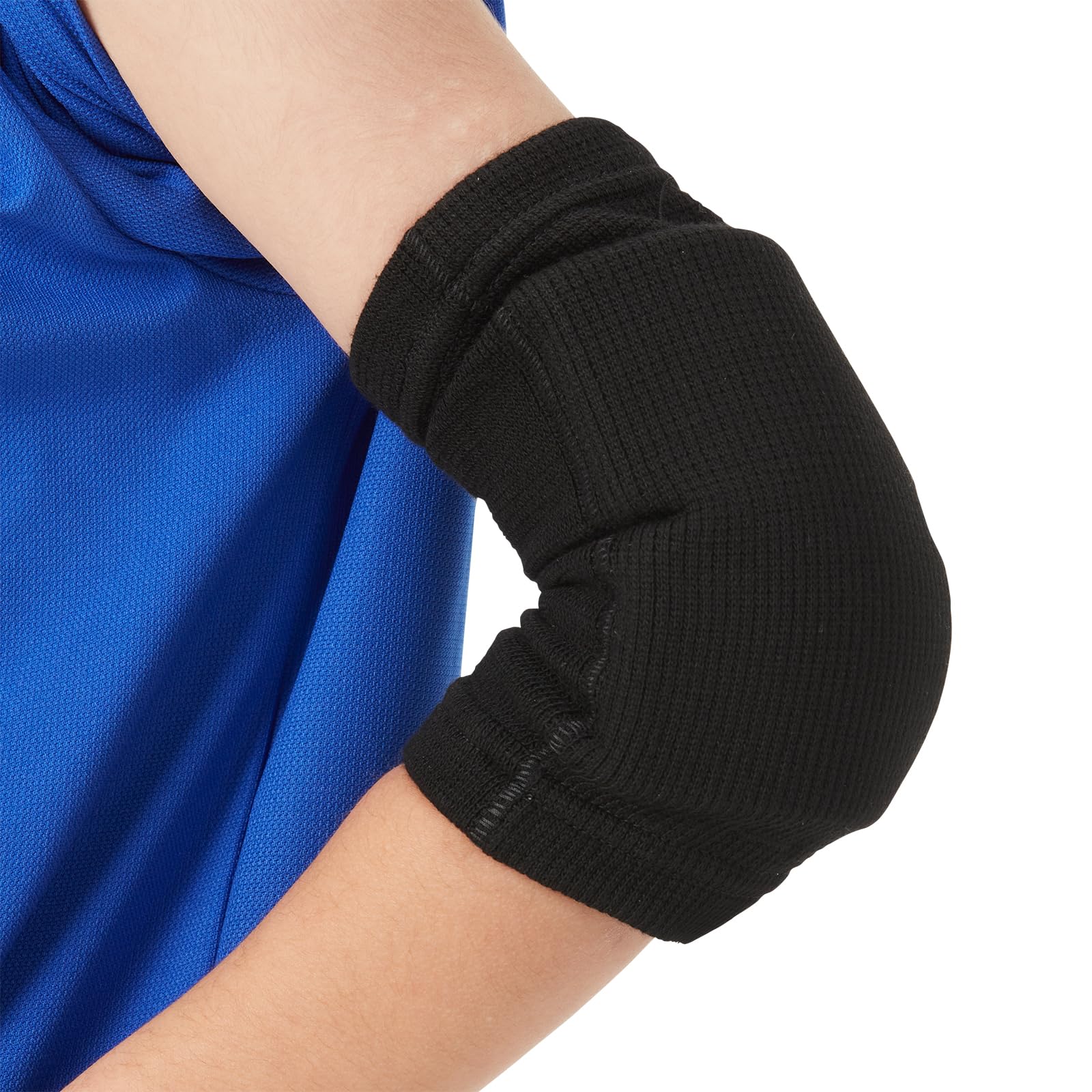 

Elbow Support for Junior 1 Padded Immobilizes Absorbs Prevents Friction and One Size Fits D&M Volleyball, Support, Elbow, Impact, Pain, Black, Most, чёрный