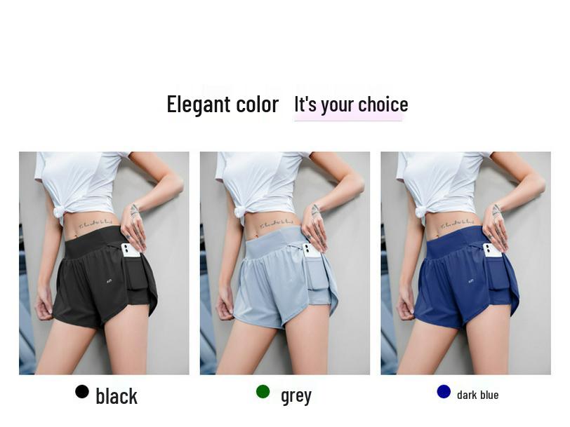 Damen Schnelltrocknende Yoga-Shorts: Herbst 2025 Slim Fit mit Tasche