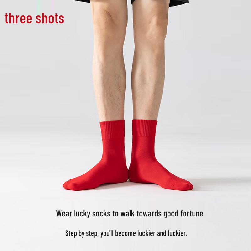 Sanqiang Men's Zodiac Lucky Cotton Socks