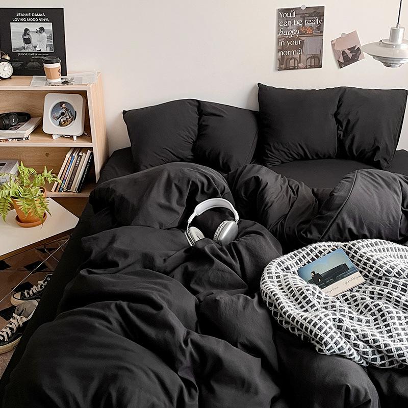 Class A Maternal And Infant Grade Colorable Bed Four-Piece Quilt Cover Student Bed Sheet House 3Pcs Set Factory