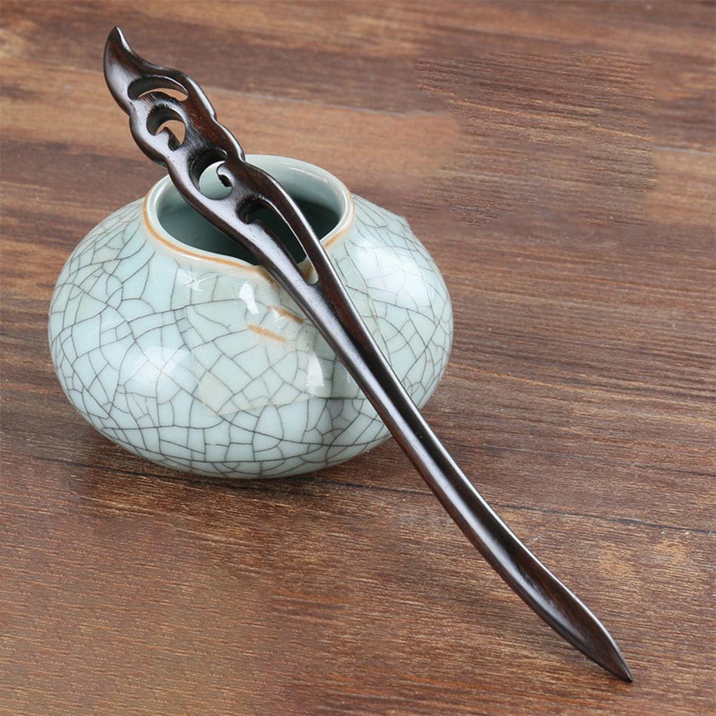 Haarstab Essstäbchen Ebenholz Seitenclip Chinesischer Stil Styling Kopfschmuck Chignon Nadel Dekorationen DIY Frauen Accessoires Haarnadel