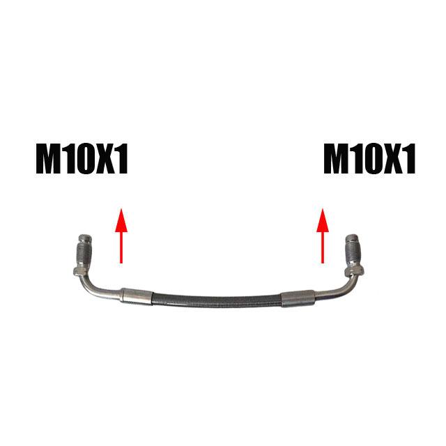 Car Hydraulic Brake Hose Pipe Swivel Male M10x1 90° Reinforced AN3Stainless Braided  Automobile Front Rear Brake Clutch Oil Pipe 20cm