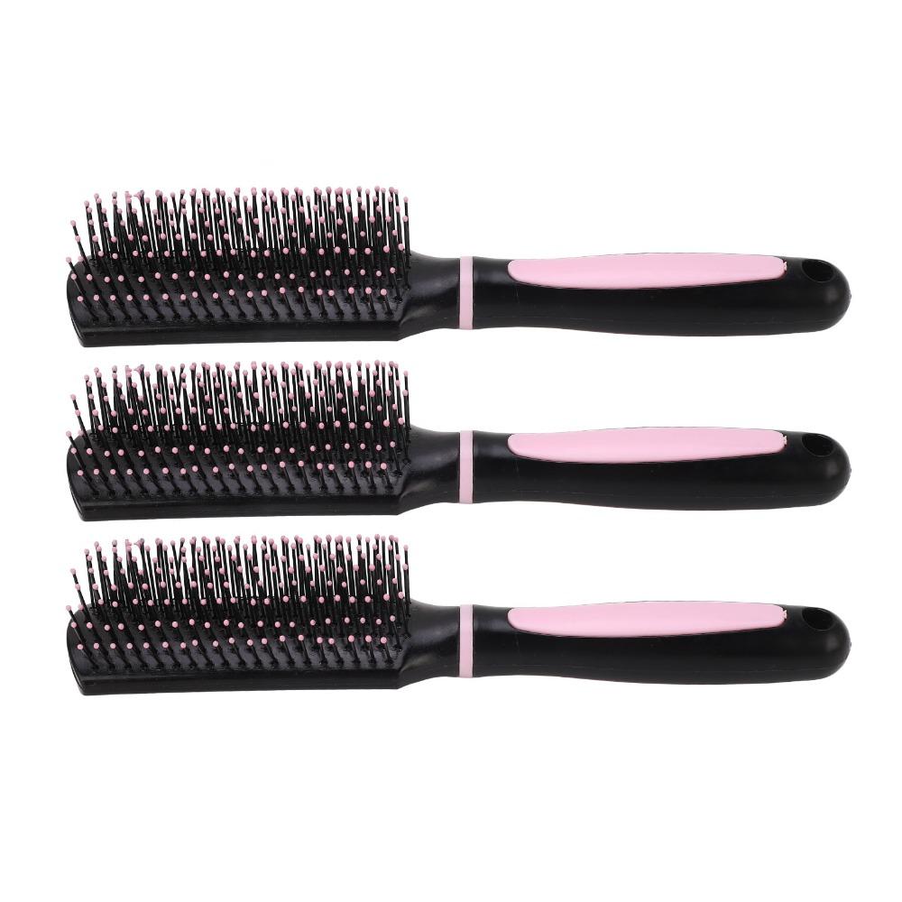 3pcs Professional Scalp Massage Brush Rounded Comb Teeth Detangling Hair Brush For Women