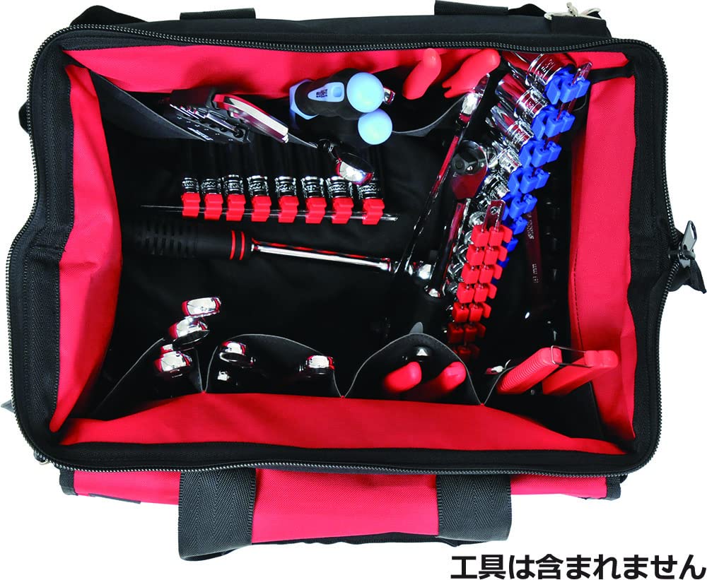 SK11 Tool Bag PRO Hard Shoulder Wide Tool Storage Bottom, Strap, Pocket, Opening, STB-HB-400