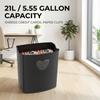 Paper Shredder for Home Office, 10-Sheet Cross Cut, P-4 High Security, 5.5 Gallon Bin, Anti-Jam, Quiet, Shreds Credit Cards/Staples/Clips