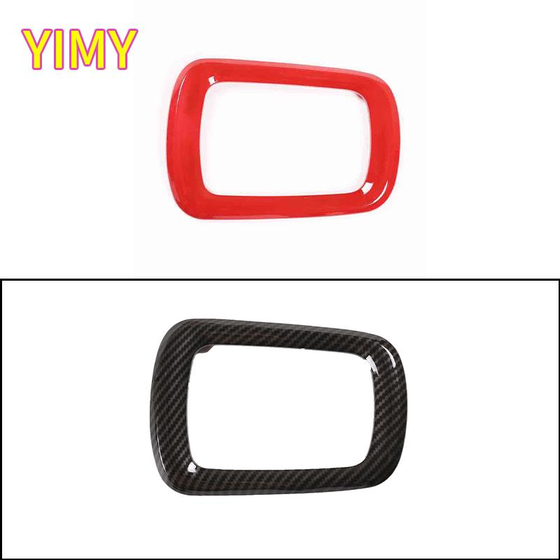 ABS plastic carbon fiber Car central control gear decorative frame sticker Suitable for Toyota Hilux 2015-2024 Accessories