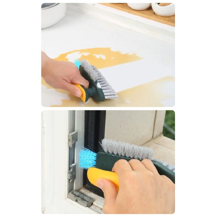 Ergonomic Bathroom Scrub Brush With 90 Degree Multipurpose Soft Bristles Scrubber For Hard Reach Area Tight Space