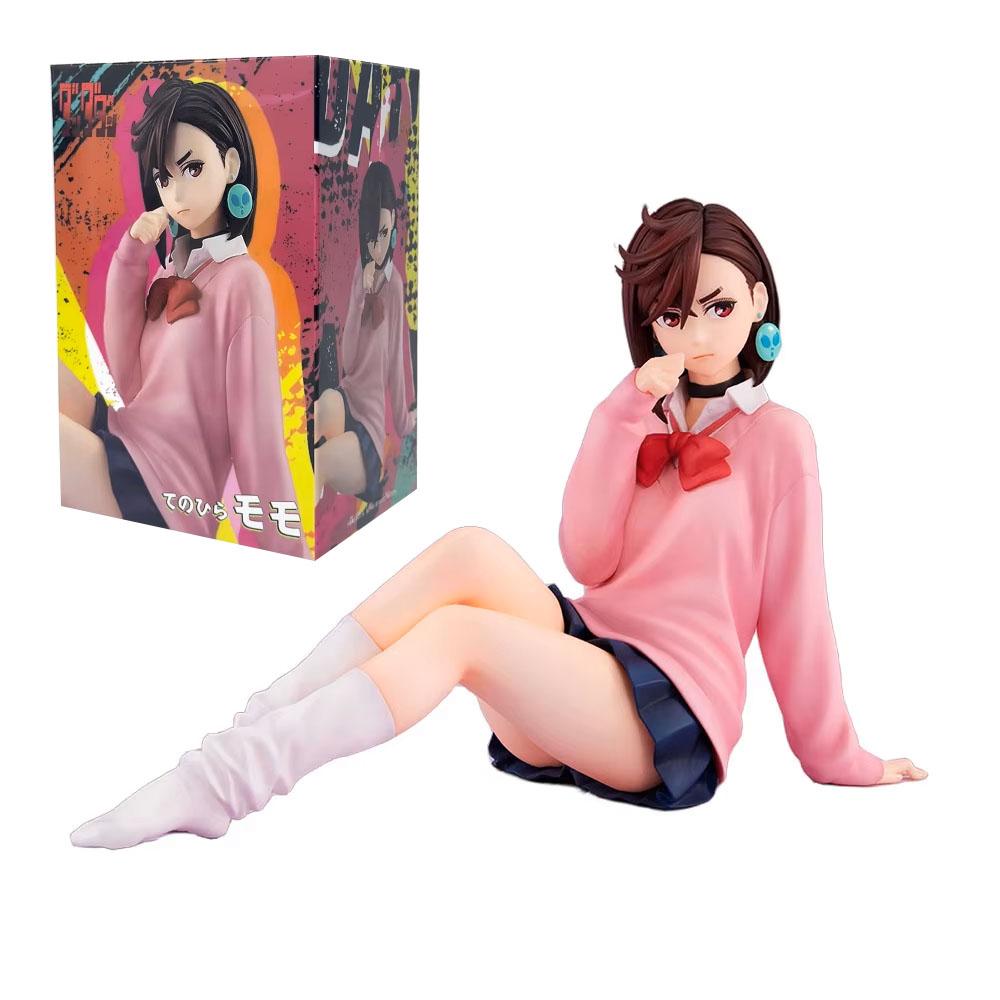 8CM Anime Dandadan Ayase Momo Noodle Stopper Figure Compact Cute In The Palm Animation Model Toys Gifts Collection Ornaments PVC