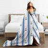 Nautical Anchor Boat Blankets  Super Warm Novelty Plush Throw Blanket For Girls Boys Couch Bed Flannel Bedspread Bed Cover