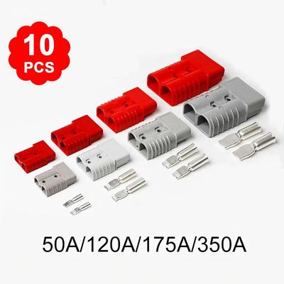 5/10pcs 50A/120A/175A/350A Anderson Style Plug Connectors 12-24V DC Power Tool Power Charger Battery Electronic Accessories