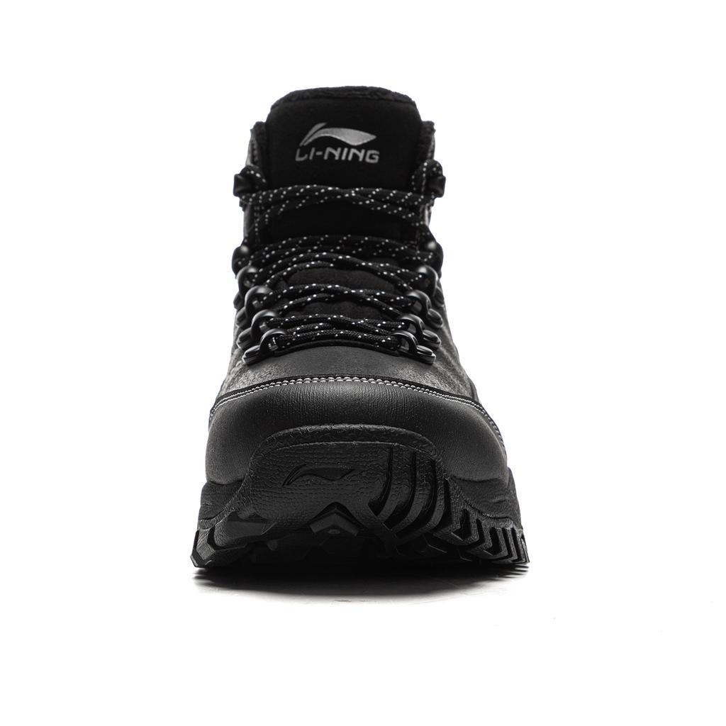 LiNing Baha Tiger Lite Fleece Warm Soft Resilient Thick Sole Height Increasing Shock Absorbing Wear Resistant Mid Top Casual Shoes AGCV393-1