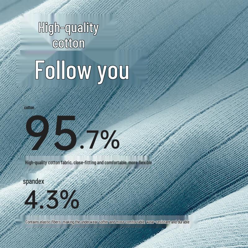 Langsha Men's 7A Antibacterial Breathable Boxer Briefs