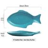 ZISIZ Creative Ceramic Fish Head Plate
