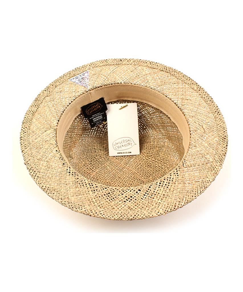 Yunibeosyeolkemiseuteuli Bau Flat Short Panama Hat Gd Raffia Hat