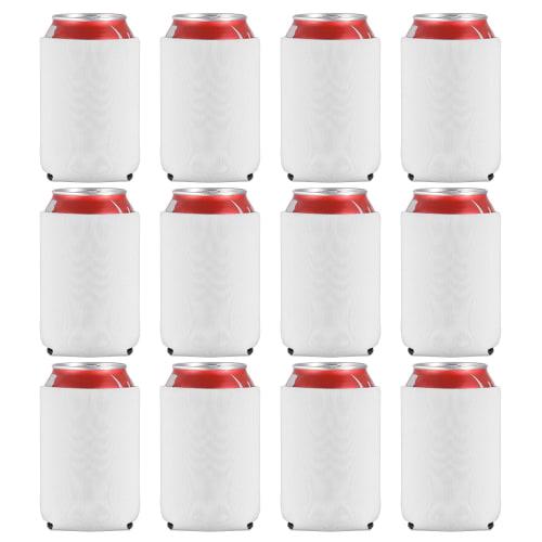 HooAMI Can Cover, Can Holder, Bottle Holder Sleeve for 350ml Cans (White)