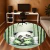 1PC Panda Bamboo Pillow Round Chair mat Area Rug - Non-Slip, Floor Mat for Office, Bedroom, home decor Christmas Gift c0528096