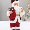 Christmas Decorations 12 Inch 30cm Standing Santa Doll Backpack Santa Doll Ornament Gift