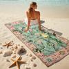 1Pc Parrot Floral Garden Rug Beach Towel, Quick Dry, Multi-Use for Beach Pool Gym Yoga Home Travel, Christmas, Halloween, Xmas Gift M928825