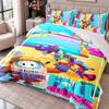 Fall Guys 3Pcs Bedding Set Duvet Cover With Two Pillowcases For Bedroom Home Decoration