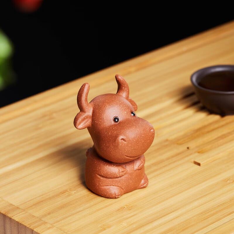 Zisha Clay Cute Ox Tea Pet