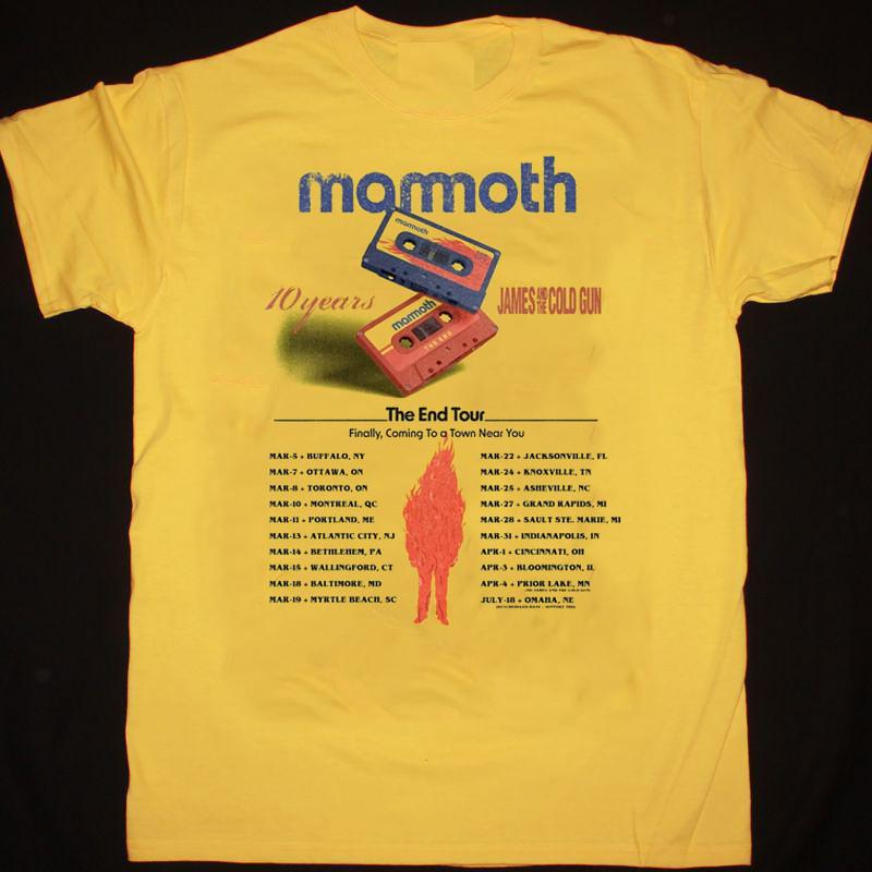 

Mammoth #039The End#039 2026 North American Tour T Shirt Full Size S5XL KK574 Unisex T-Shirt XXXL