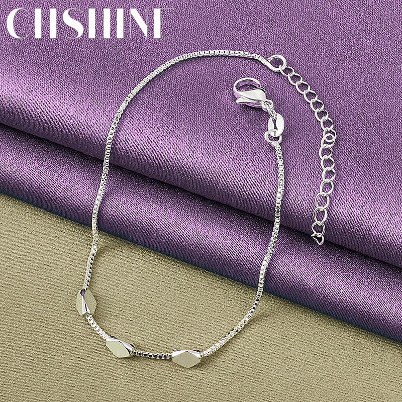 CHSHINE 925 Sterling Silver Small Bead Bracelet for Women Wedding Party Fashion Charm Jewelry
