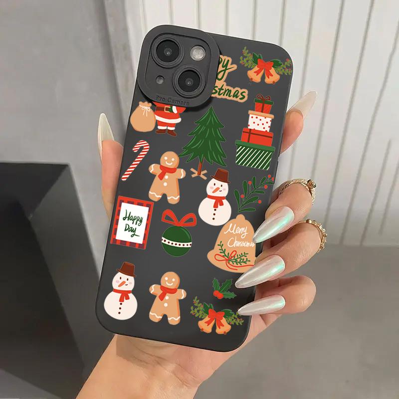 Case For Xiaomi Mi 14 13 12T 13T 11T Pro 11 Lite 5G NE Poco F6 F5 X5 M6 Pro Luxury Cartoon Christmas Shockproof Soft Phone Cover