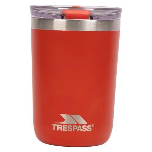 Trespass Rounder Stainless Steel Travel Cup rosso