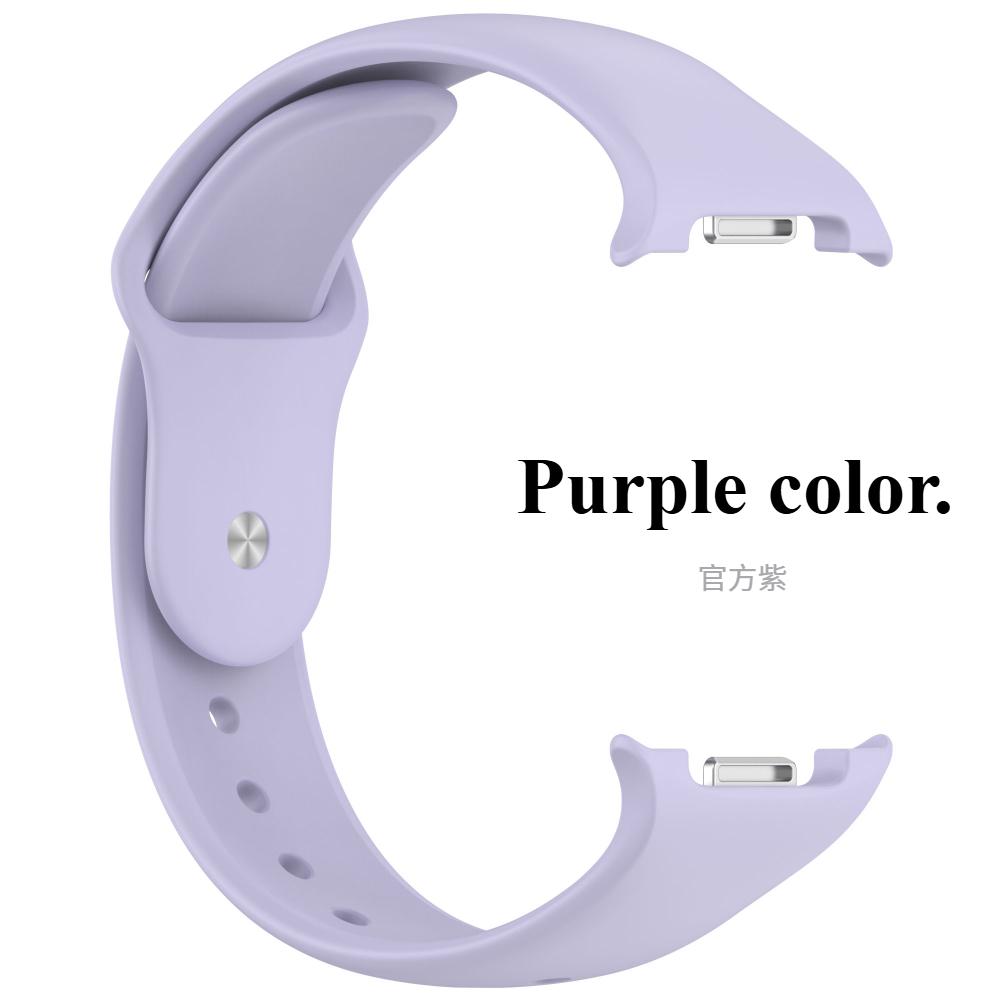 

Спортивный силиконовый ремешок для Samsung Galaxy Watch 8 40 мм 44 мм 46 мм браслет для Galaxy Watch 8 Classic умные часы без зазоров ремешок для часов Galaxy Watch 8 40mm фиолетовый