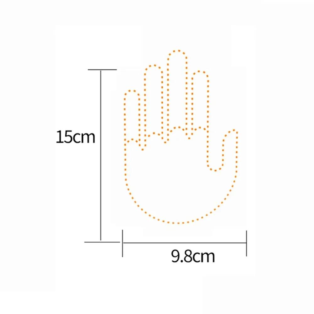 Lustiges Auto-Fingerlicht mit Fernbedienung Road Rage Zeichen Geste Auto Mittelfinger Warnung Bremslicht Coole Fahrzeuginnenraumleuchten