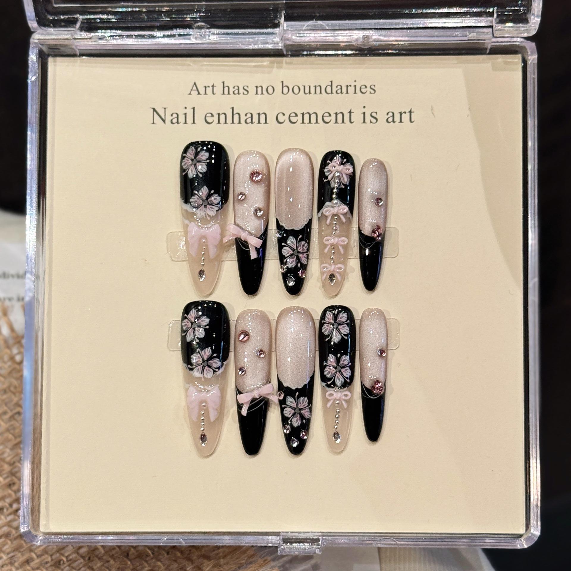 

Накладные ногти Длинные стилеты Глиттерные накладные ногти Прессованные ногти с 3D дизайном Многоразовые акриловые накладные ногти Полное покрытие Клей для ногтей Наклейки для ногтей для женщин extra small XS