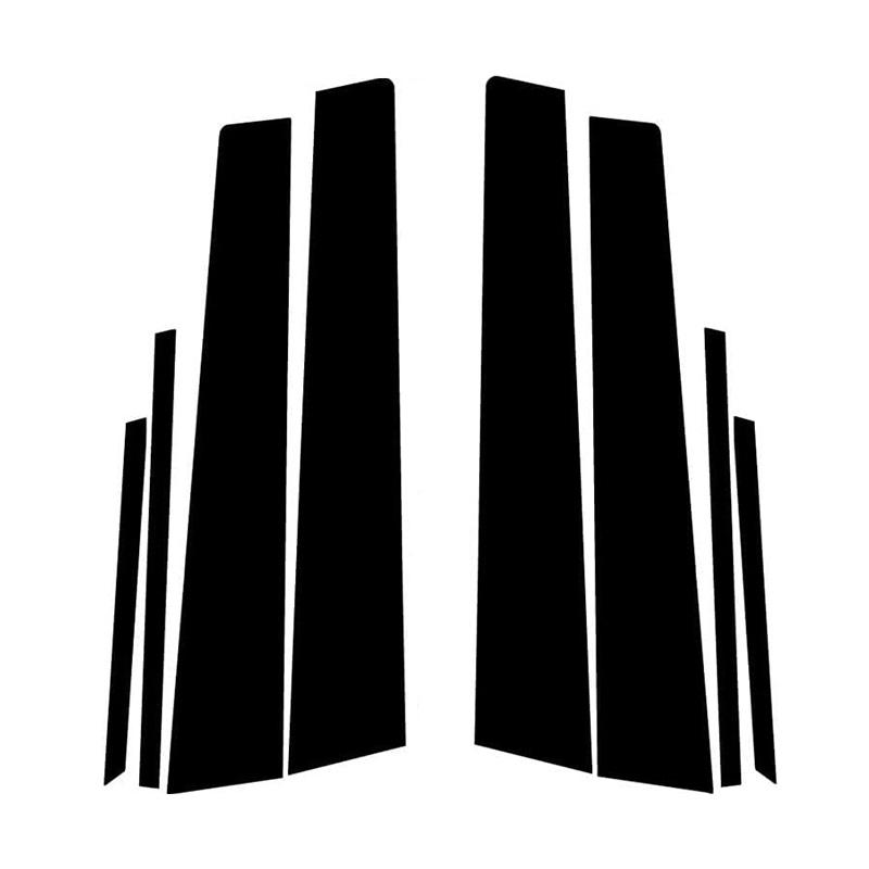 

8 шт. подходят для Subaru WRX STI 2015-2021 глянцевые черные автомобильные дверные накладки на столбы комплекты наклеек для украшения окон