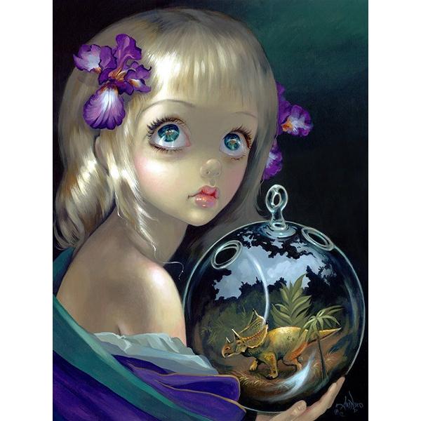 

ZOOYA 5D DIY алмазная живопись Девушка-вампир мультфильм призрак полная квадратная и круглая алмазная вышивка крестиком Алмазная мозаика домашний декор