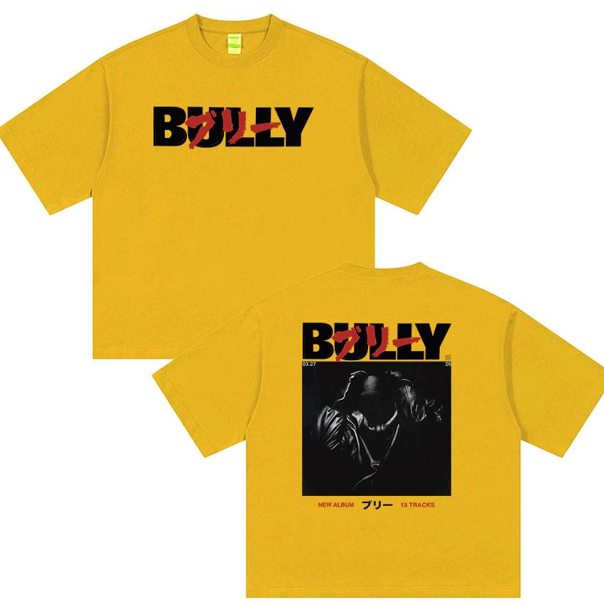 Rapper Kanye West Bully Album 2026 Graphic T Shirt Unisexs Hip Hop Gothic Punk Clothing Tshirts Vintage Oversized Cotton Tshirt