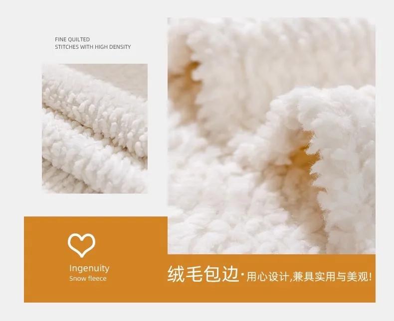 Thicken Plush Sofa Cushion Winter Warm Sofas Mat Towel Anti-slip Universal Couch Covers Pets Kid Soft Sofa Blanket Living Room