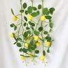 Pack of 2 Bright Artificial Lemon Branches Artificial Lemon Branches Yellow Stem For Garden And Kitchen Decoration