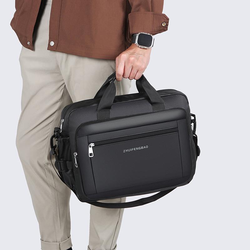 Bolso de Hombro y Maletín de Negocios Resistente al Agua para Hombre, Multifuncional, para el Trayecto Diario