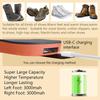 Winter USB Heated Insoles with 3000Mah Battery  Wireless Temperature Adjustment Electric Foot Thermal Pad  For Men Women