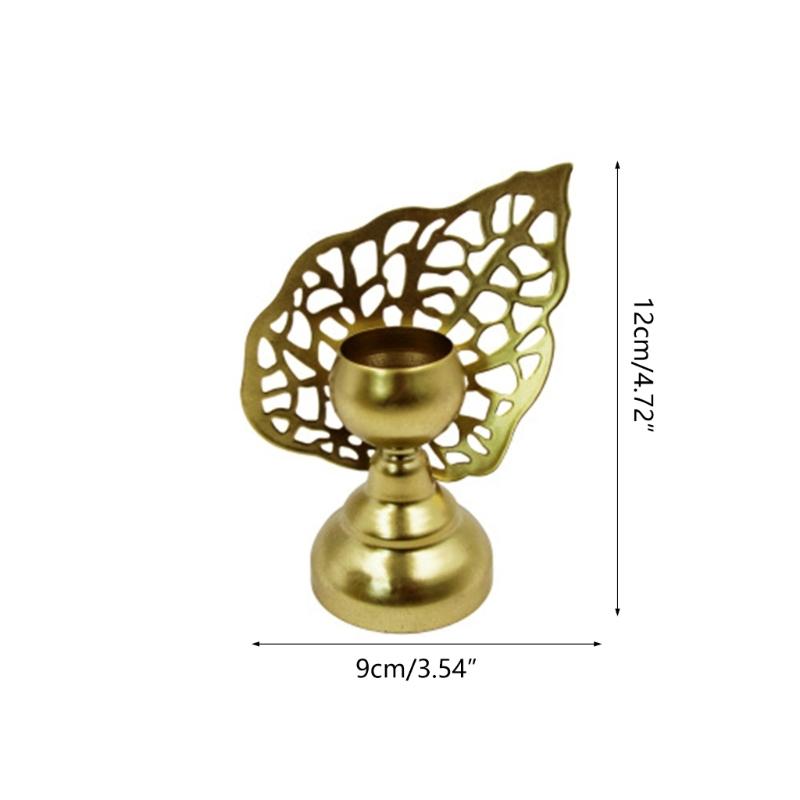 European Wrought Iron Wedding Table Candlestick Decoration Home Ornament Candlelight Dinner Metal Candle Holder