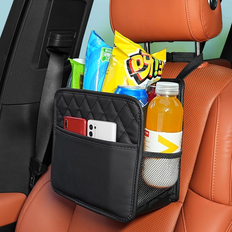Car Seat Back Hanging Bag Car Document Holder Multi-Pocket Bottle Bag Storage Box Organizer Travel Tidy Pouch Pocket Kids