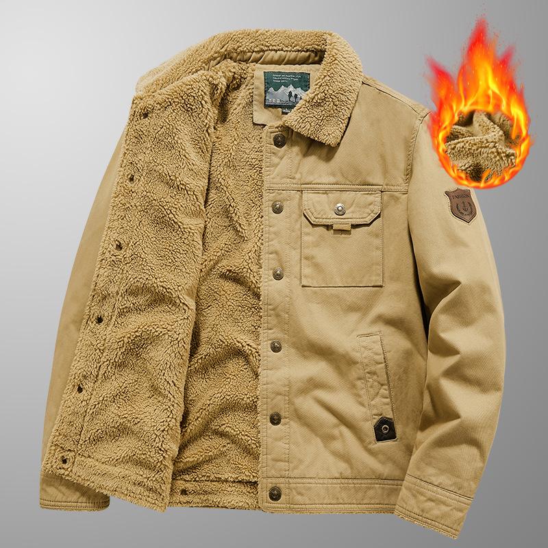 Spring and Autumn New Casual Tooling Jacket Men's Pure Cotton Jacket Tooling Military Fans Retro Top Outside Jacket Men