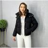 Women's Autumn and Winter Warm Jacket Hooded Cotton Jacket Casual Solid Color Jacket Fashion Short Zipper Cotton Jacket