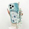 Summer Turtle Marine Elements Wavy-edge Phone Case For iPhone 17 16 15 14 13 12 11 Pro Max Plus 17E Clear Bead String Soft Cover