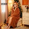 Wearable Blanket Hoodie Animal Hoodie, Adults Oversized Fleece Sweatshirt Winter Sleepwear Sleepwear, Halloween Cosplay Costume Plush Hooded